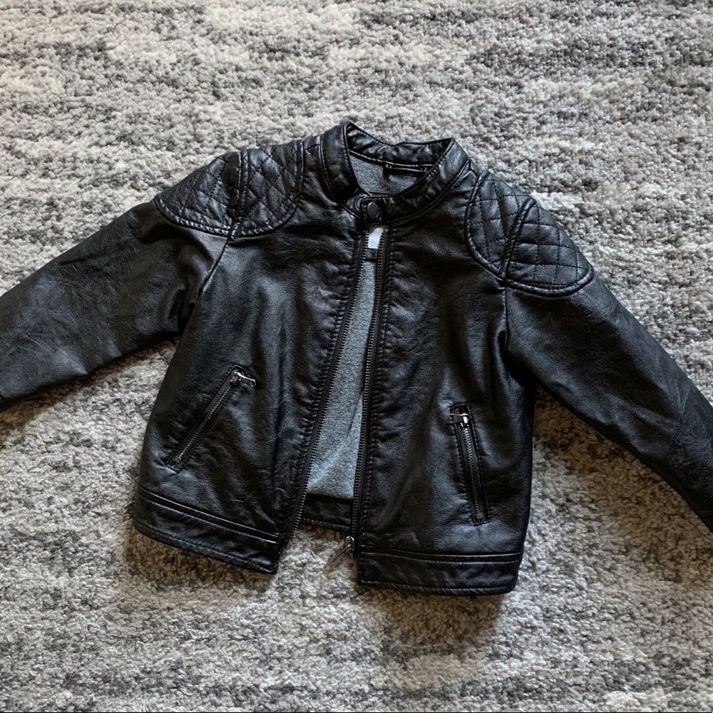 EUC‼️ ZARA Baby leather jacket